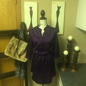Purple Shirt Dress